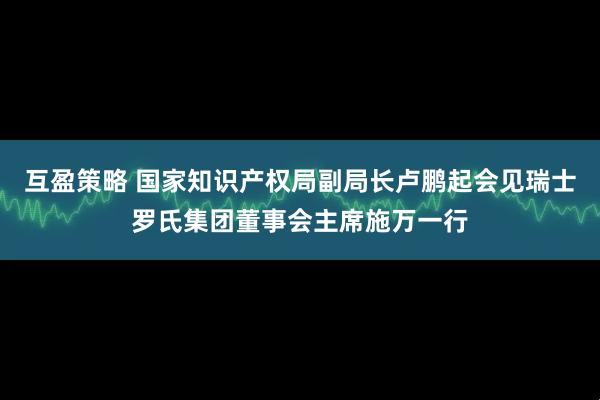 互盈策略 国家知识产权局副局长卢鹏起会见瑞士罗氏集团董事会主席施万一行